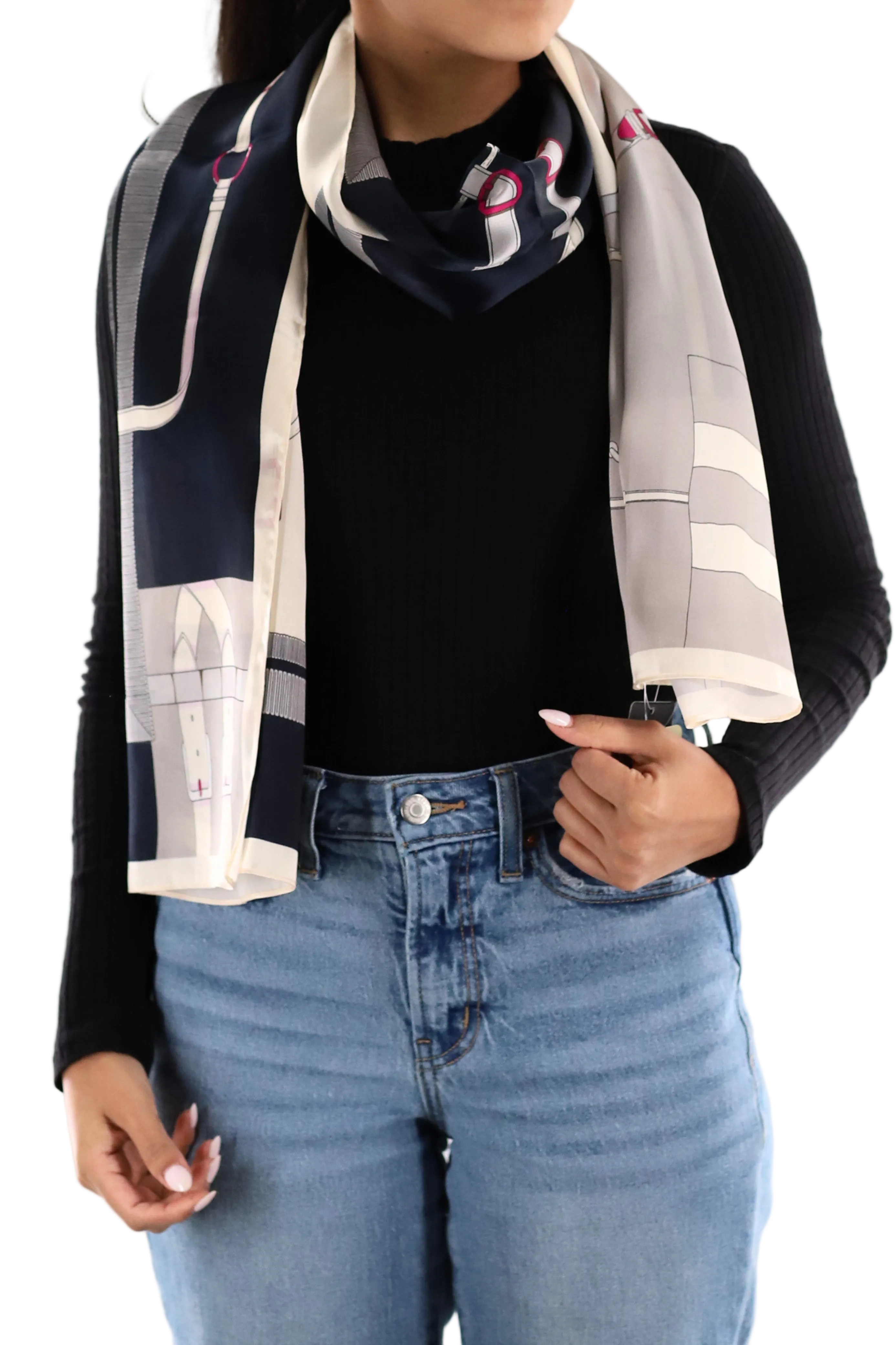 Silk print scarf - Silk Scarf - La Fiorentina