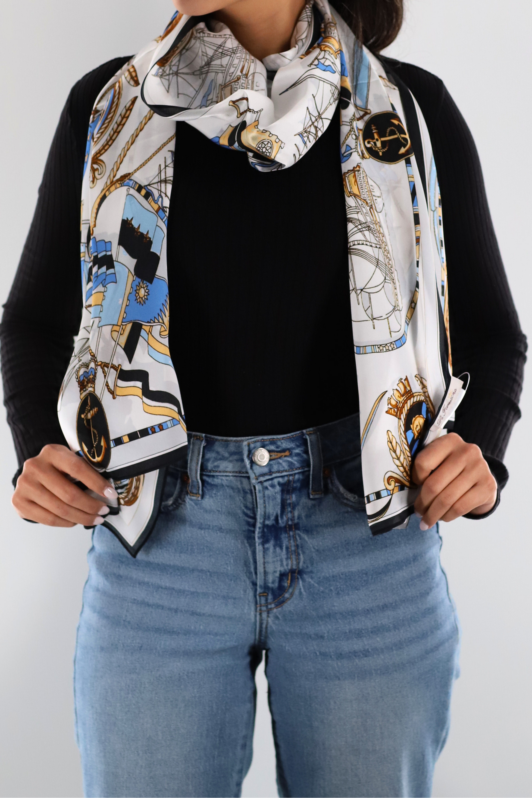 Anchor Print Scarf