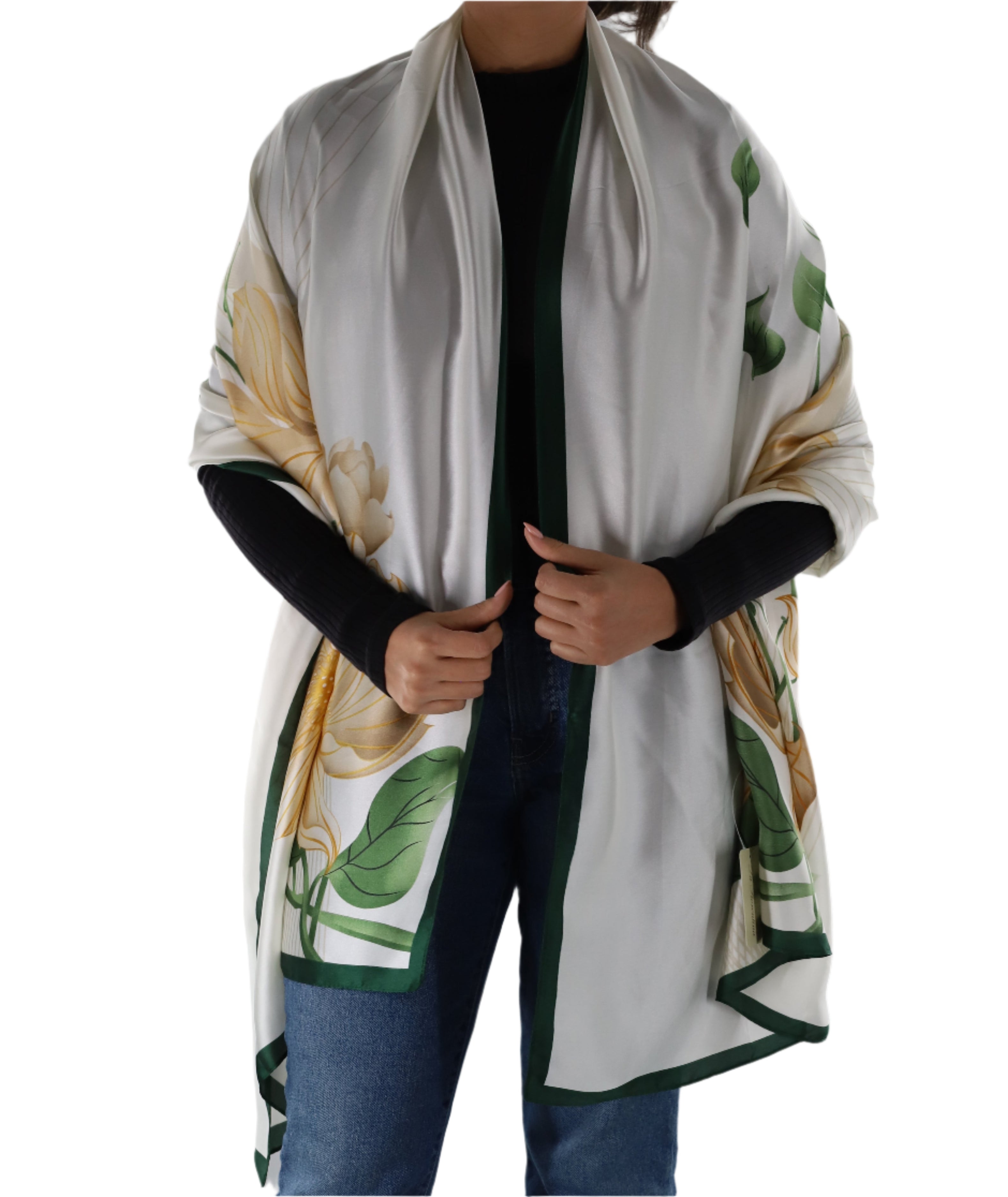 Floral Pattern Scarf - Scarves - La Fiorentina