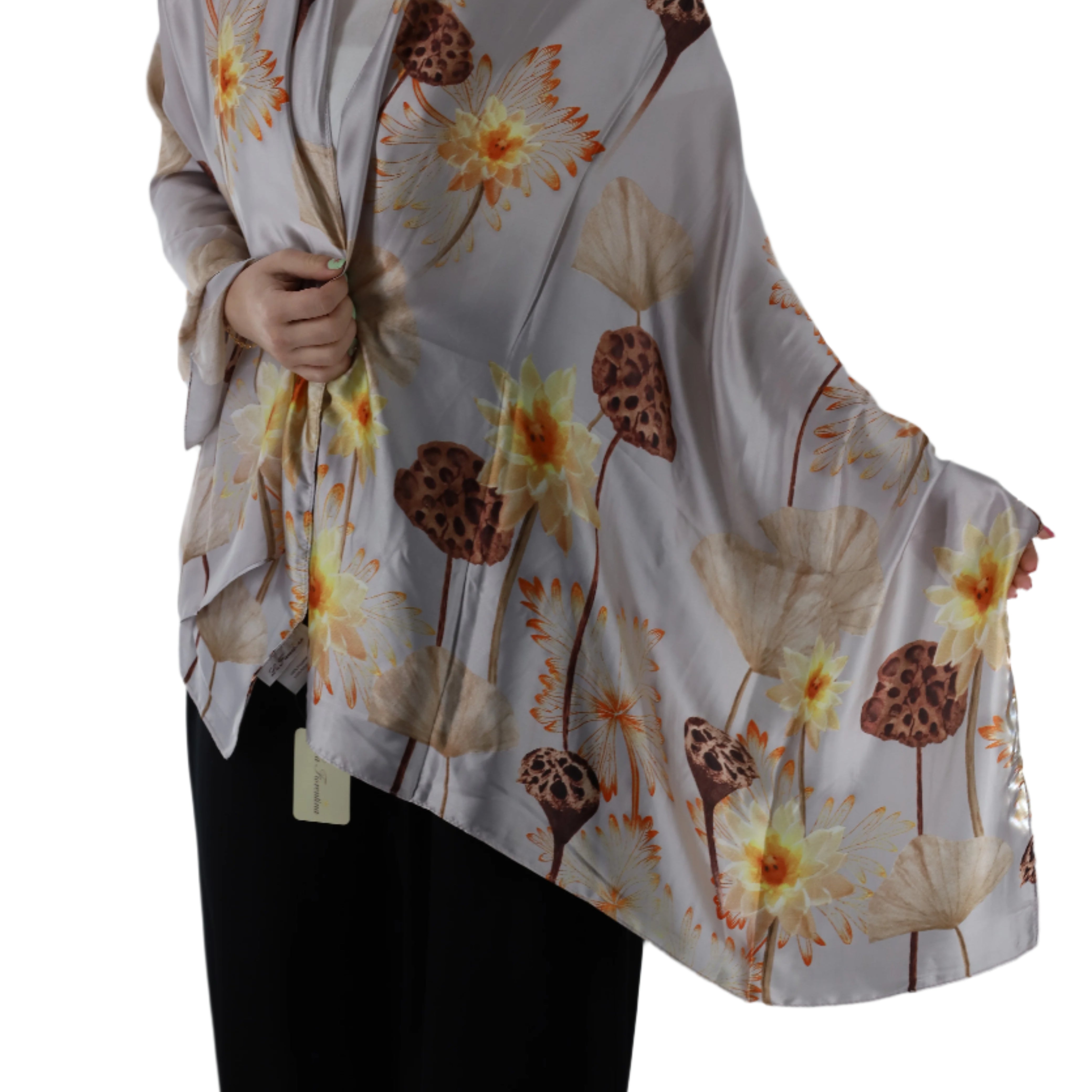 Floral pattern scarf