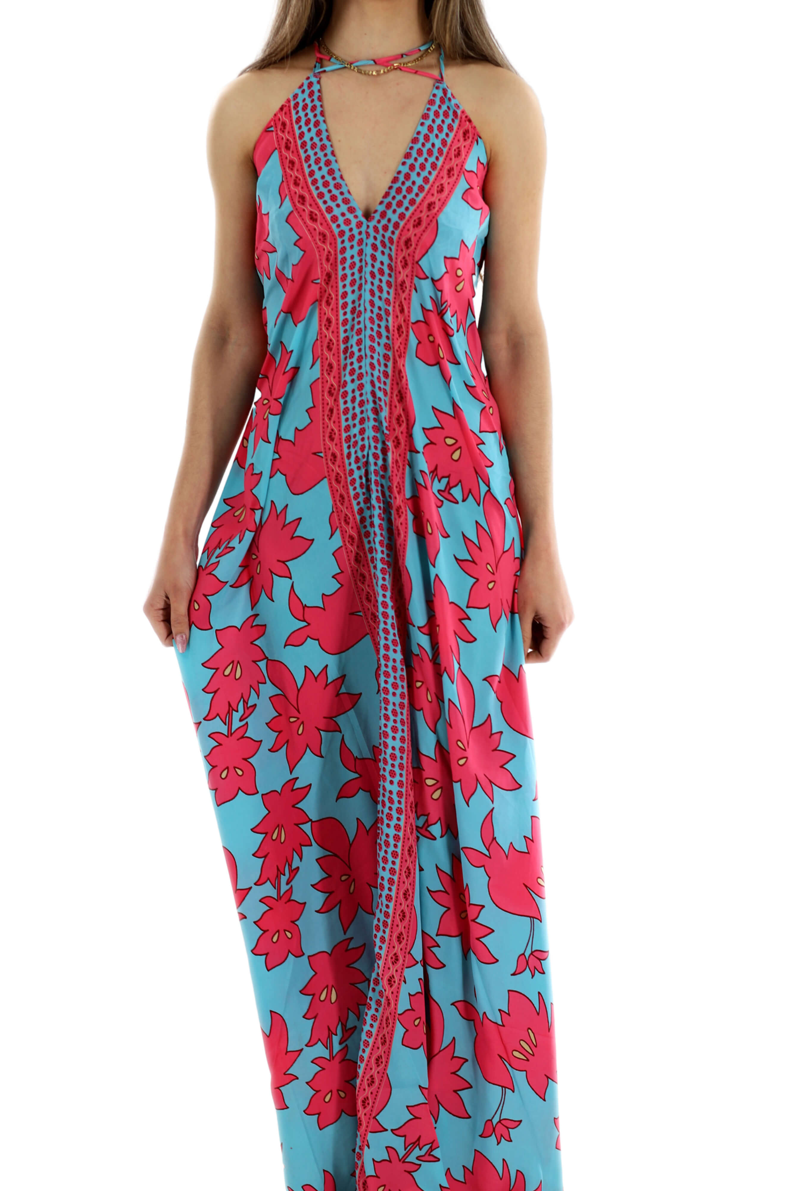 francesca's pink floral dress Long Flowy Floral 'Francesca' Maxi Dress in Pink Small / Pink - Dresses - Women's Clothing & Accessories