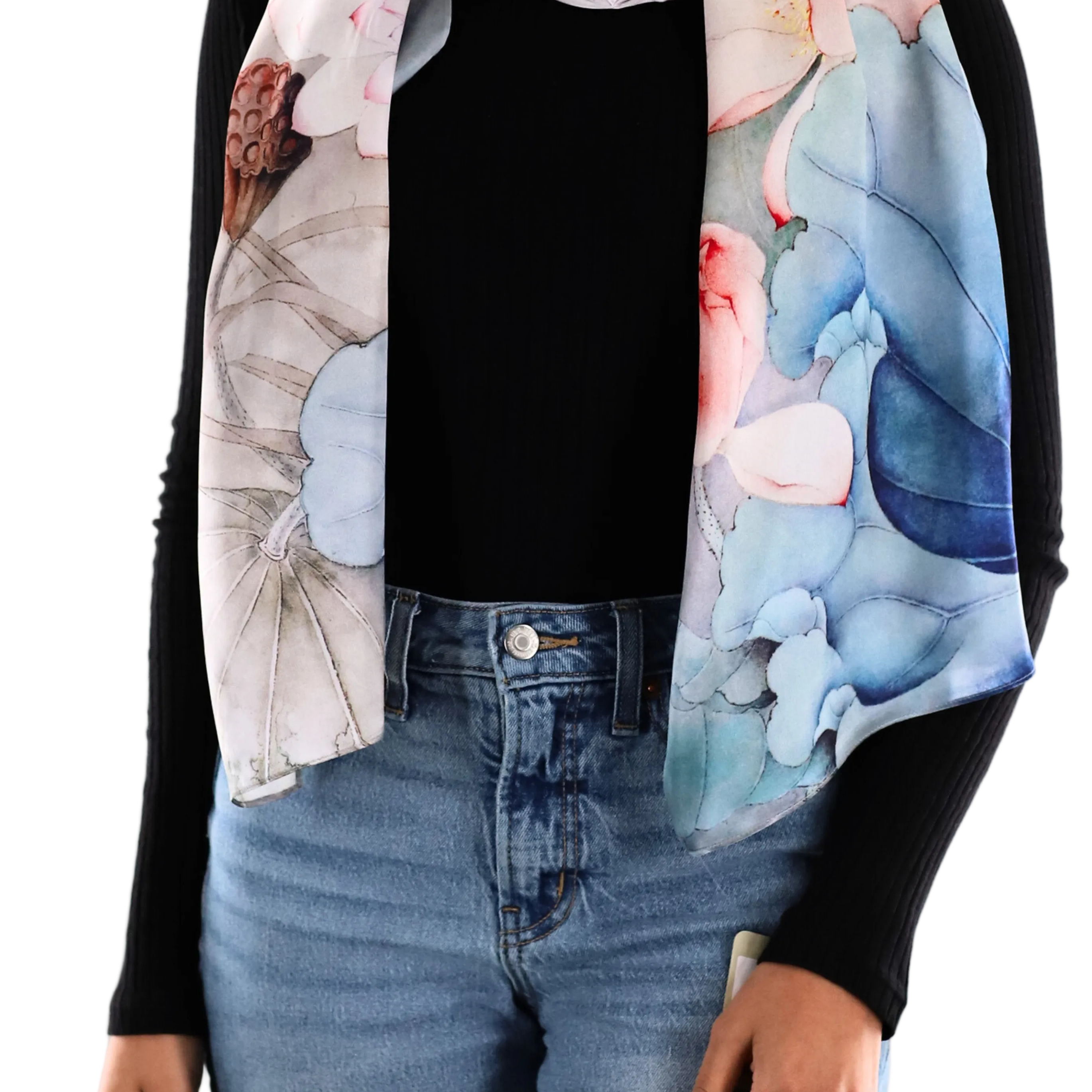 Floral print scarf - Silk Scarf - La Fiorentina