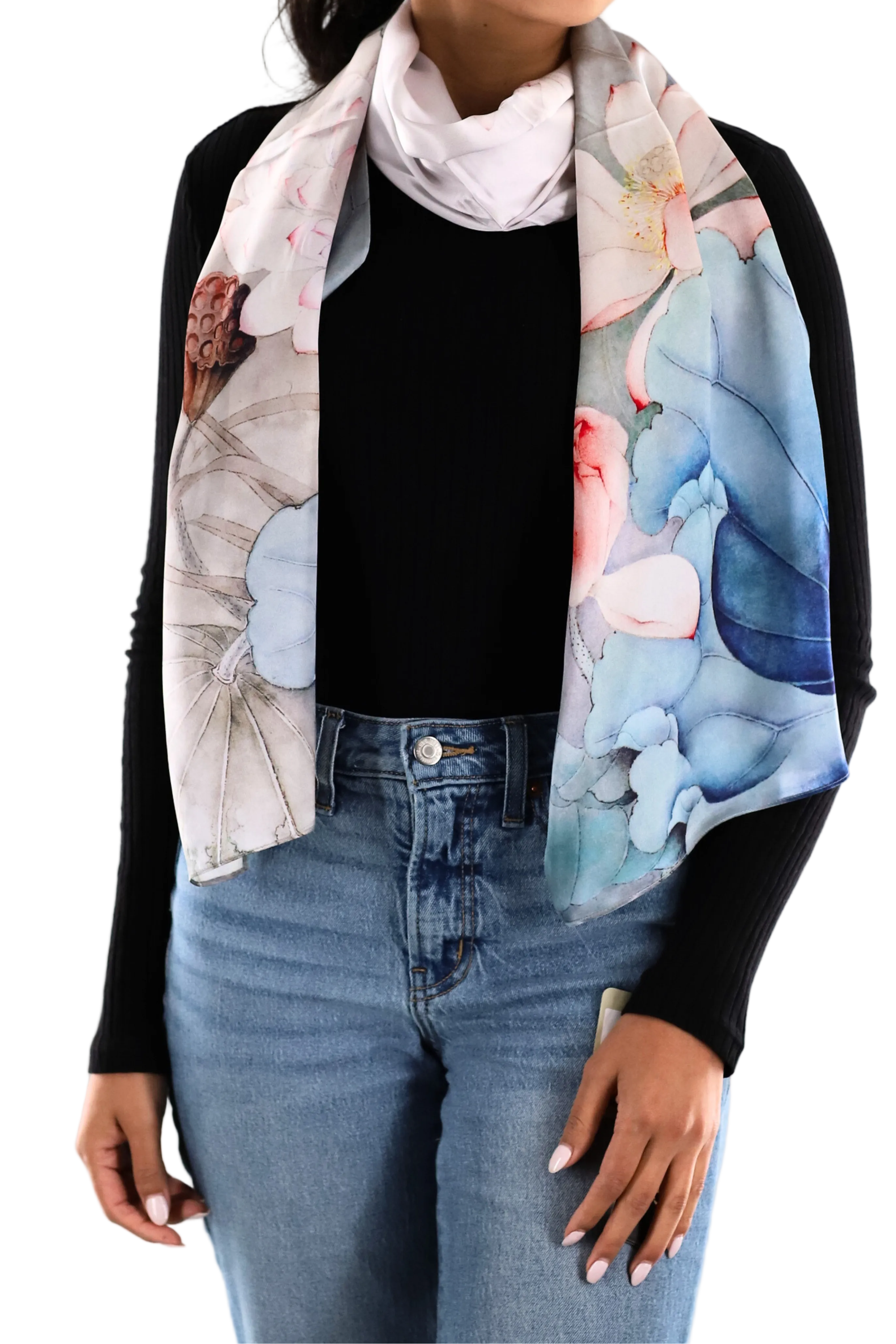 Floral print scarf - Silk Scarf - La Fiorentina