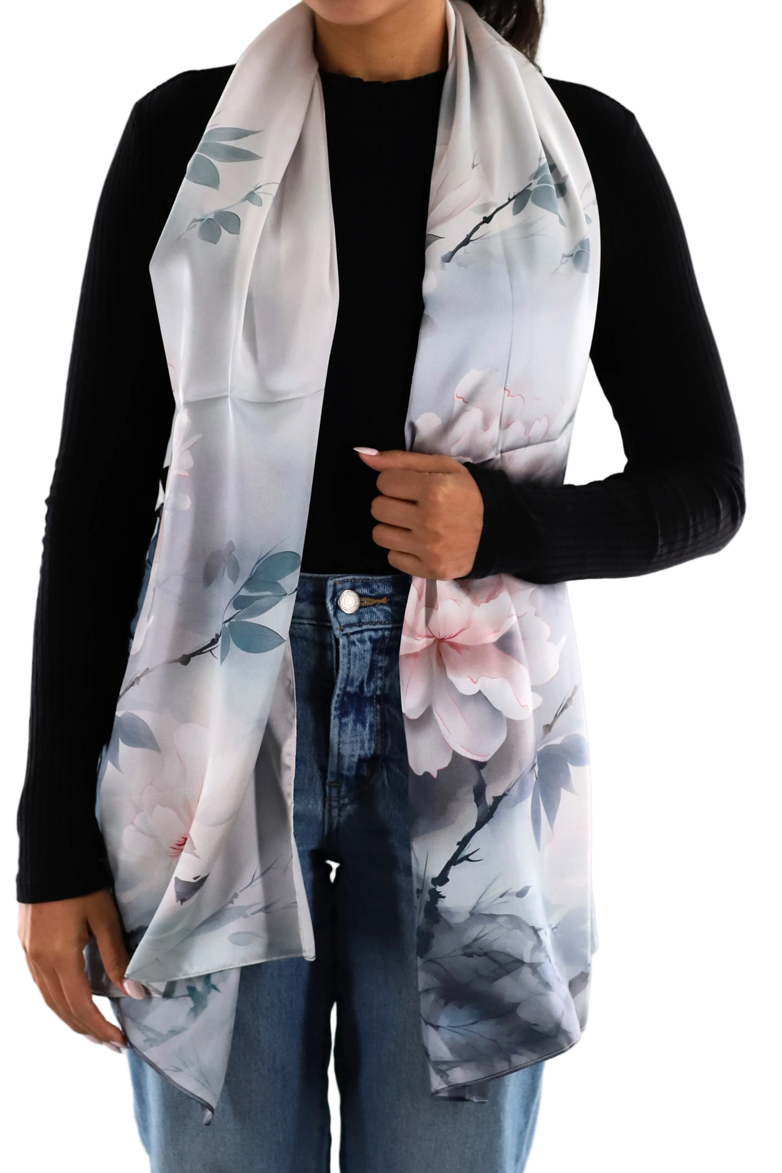 Floral print scarf - Silk Scarf - La Fiorentina