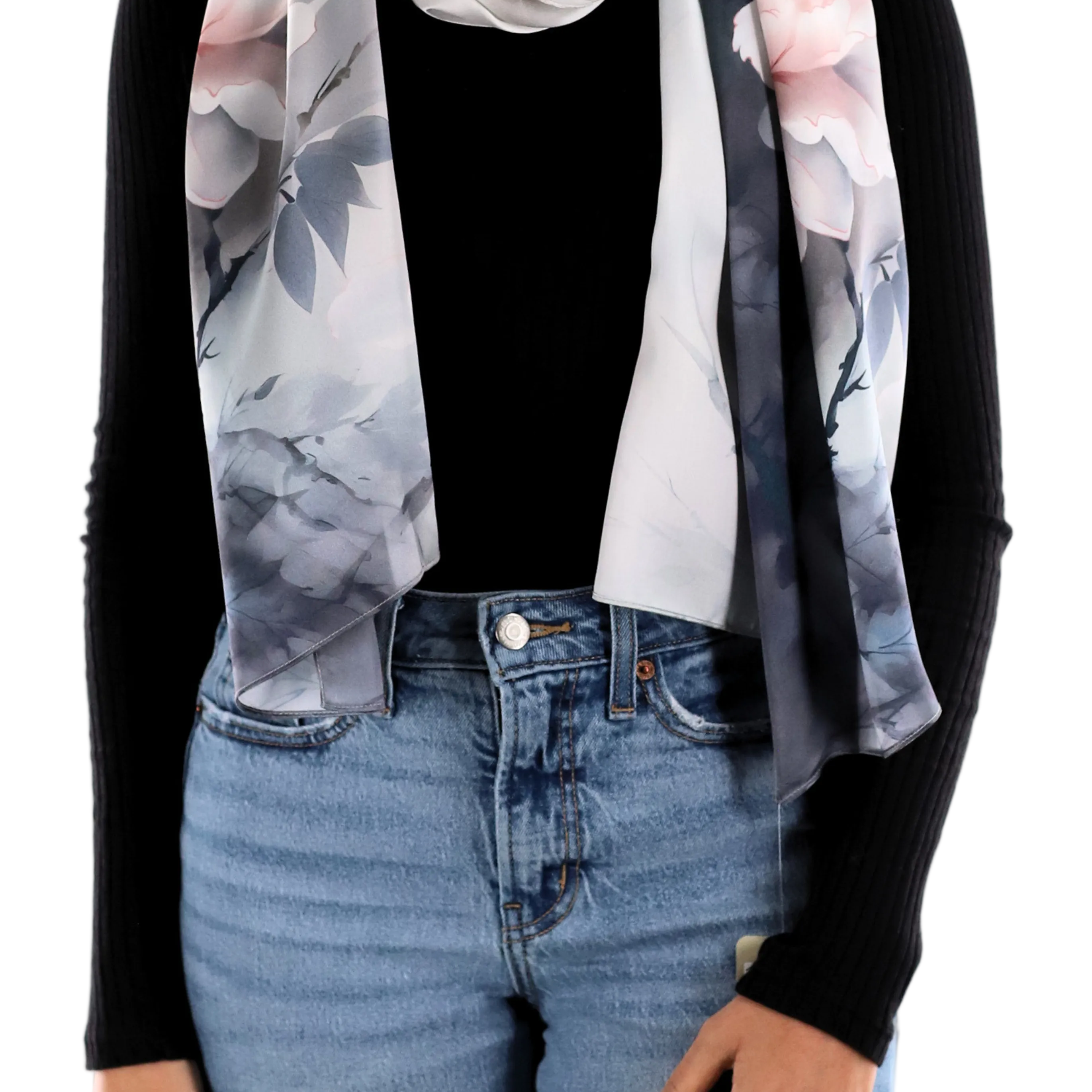 Floral print scarf - Silk Scarf - La Fiorentina