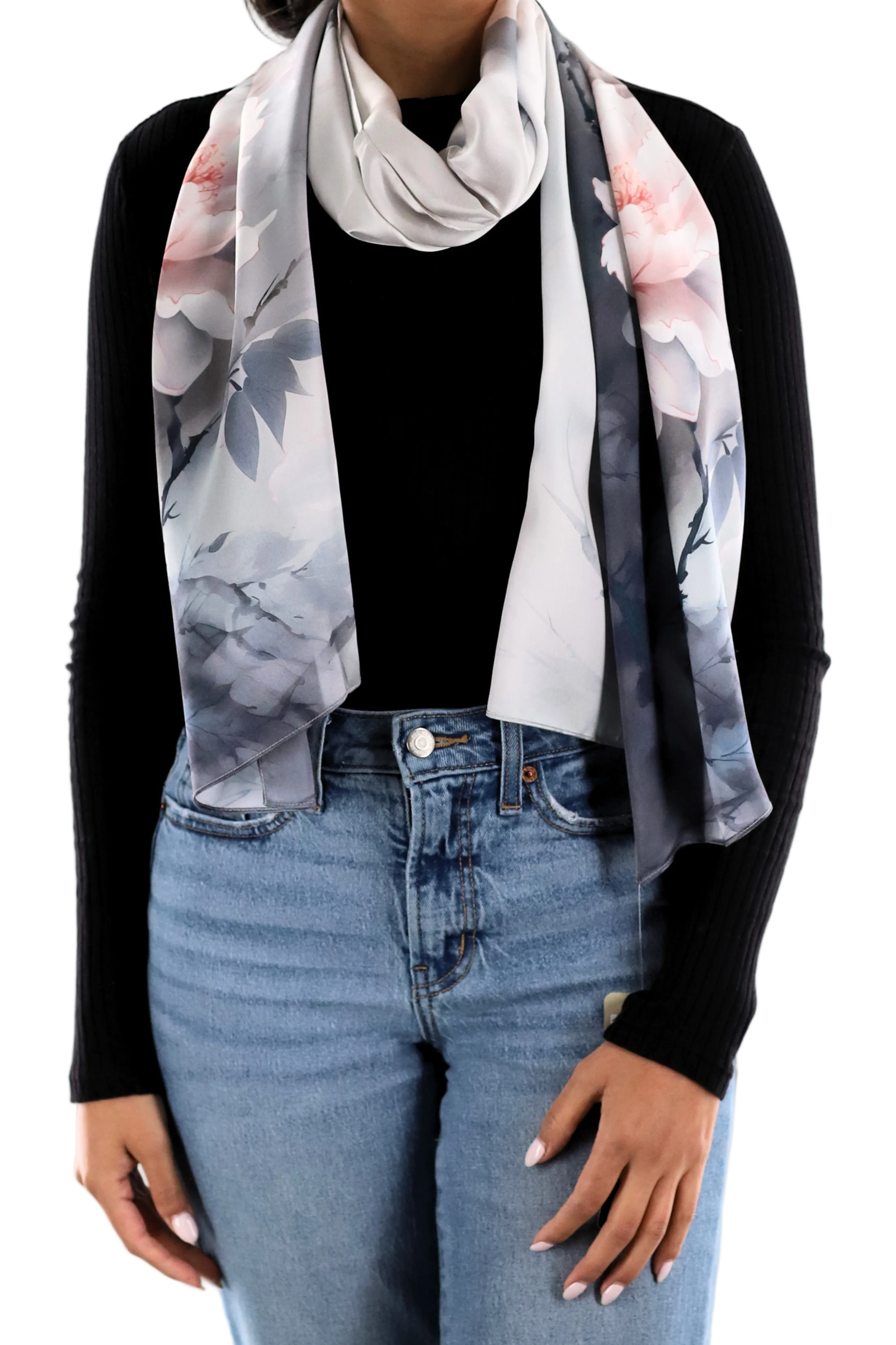 Floral print scarf - Silk Scarf - La Fiorentina