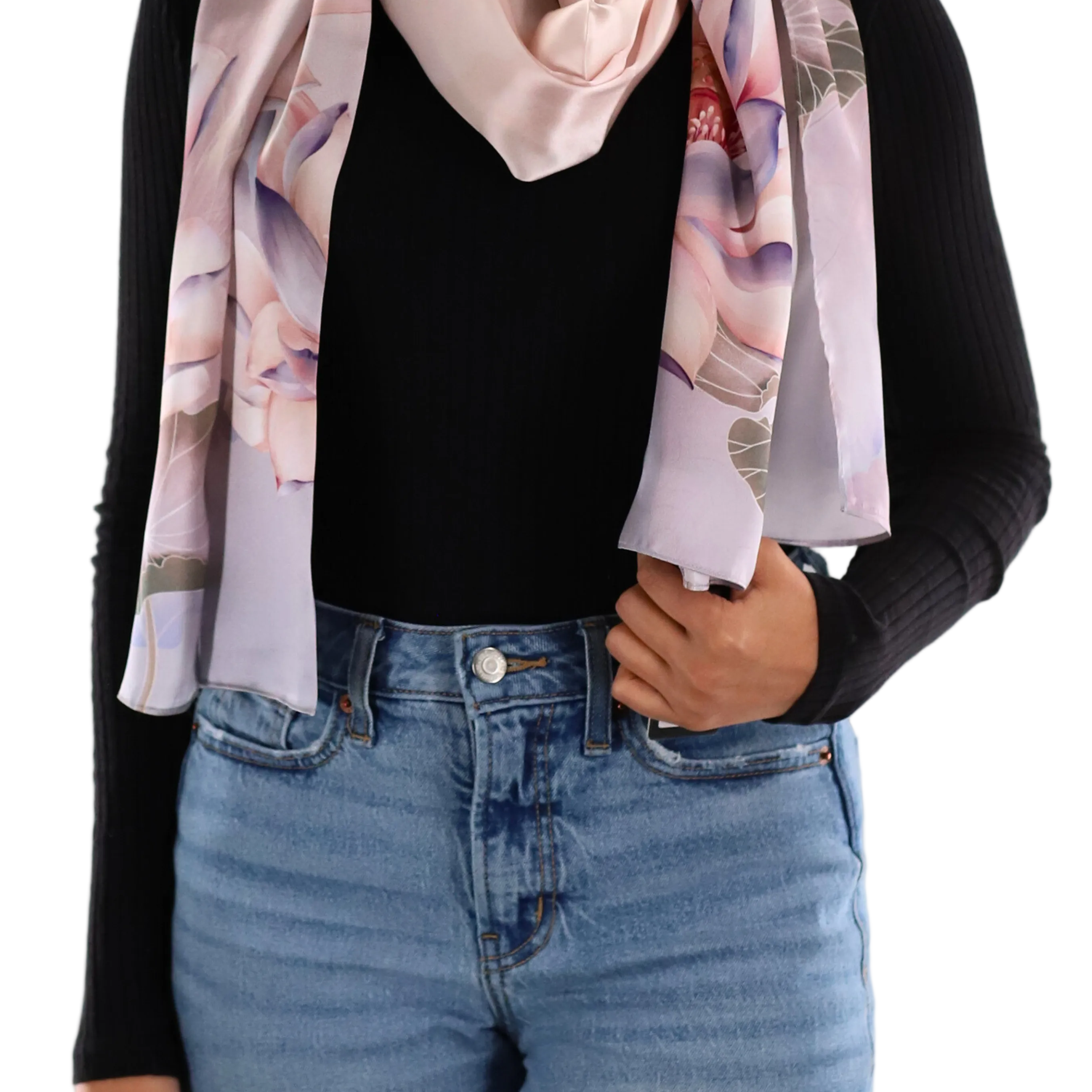 Floral print scarf - Silk Scarf - La Fiorentina