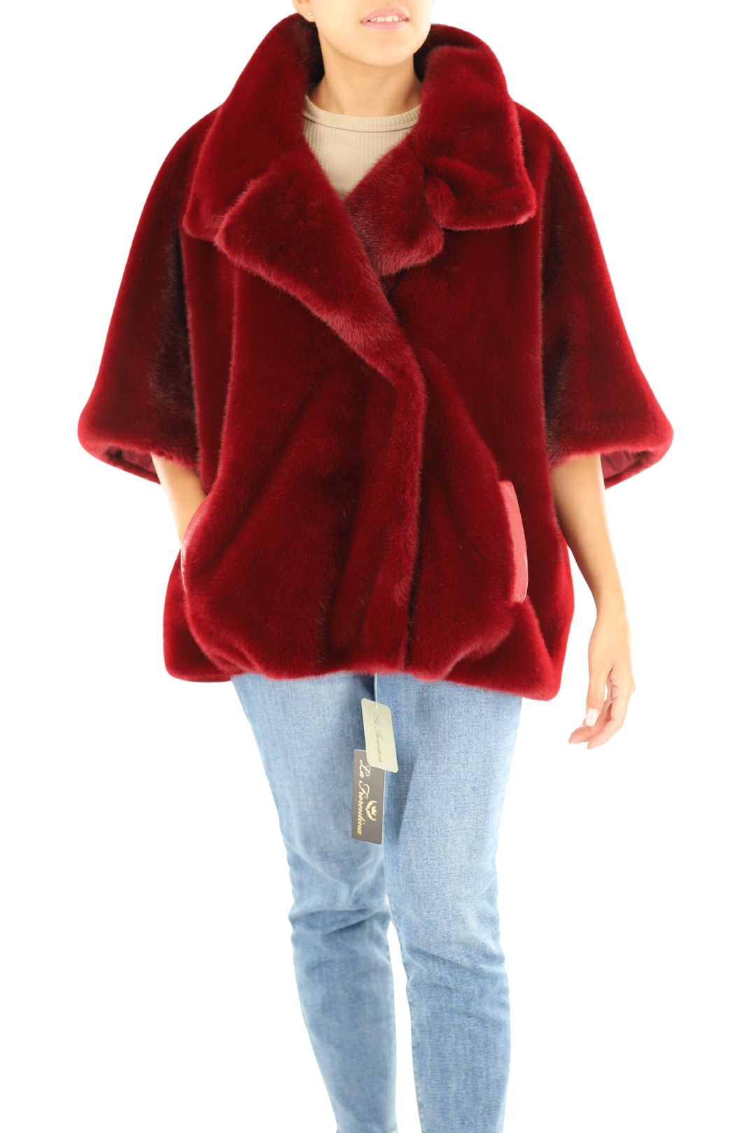 Plush Faux Fur Cape