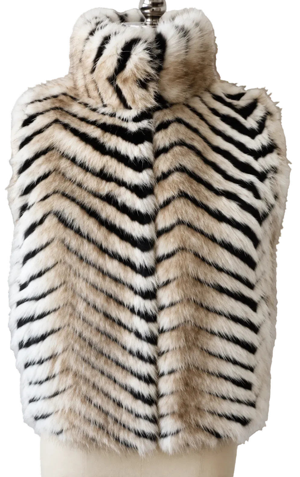 Two Tone Striped Vest - NF362308