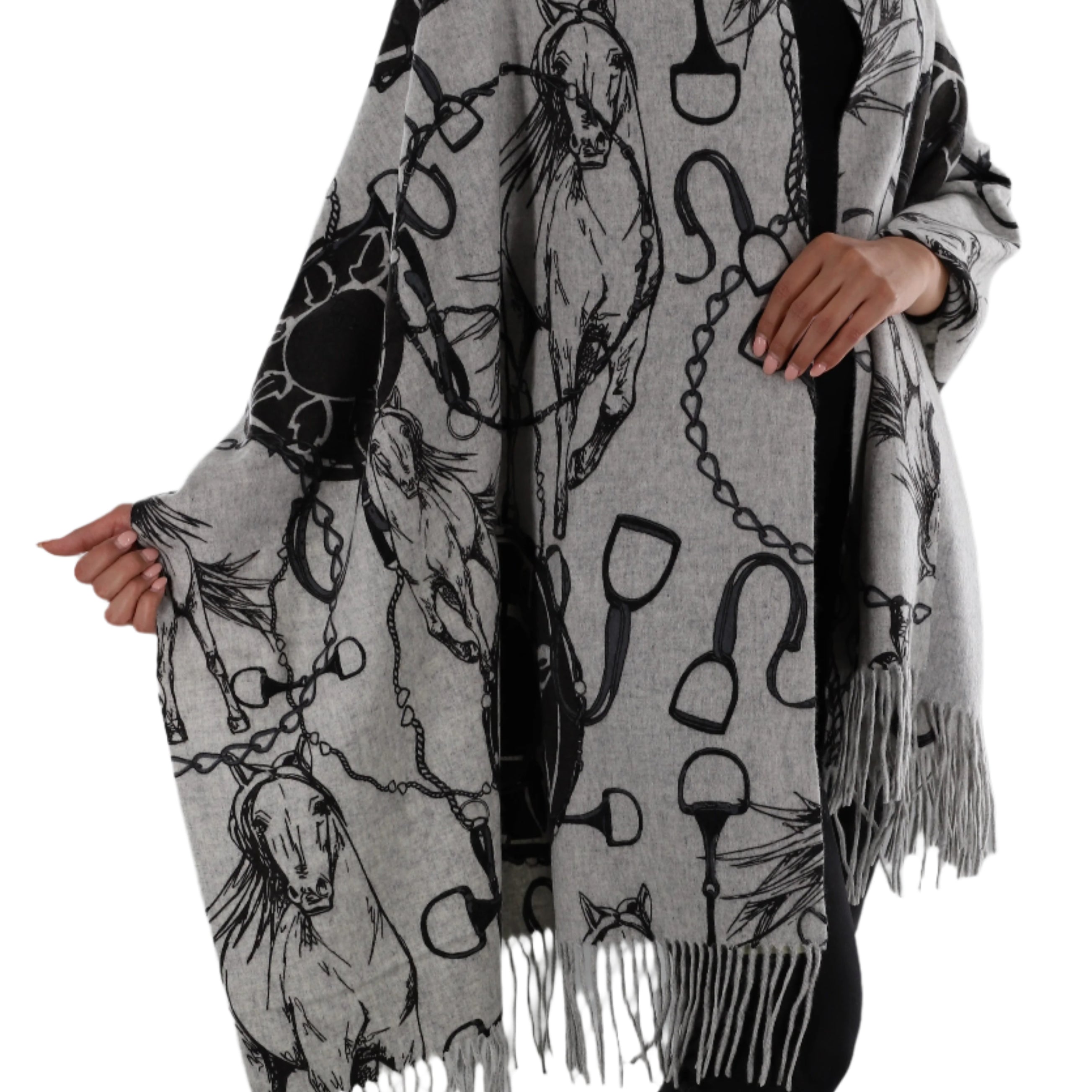 Esquestrian Print Wrap