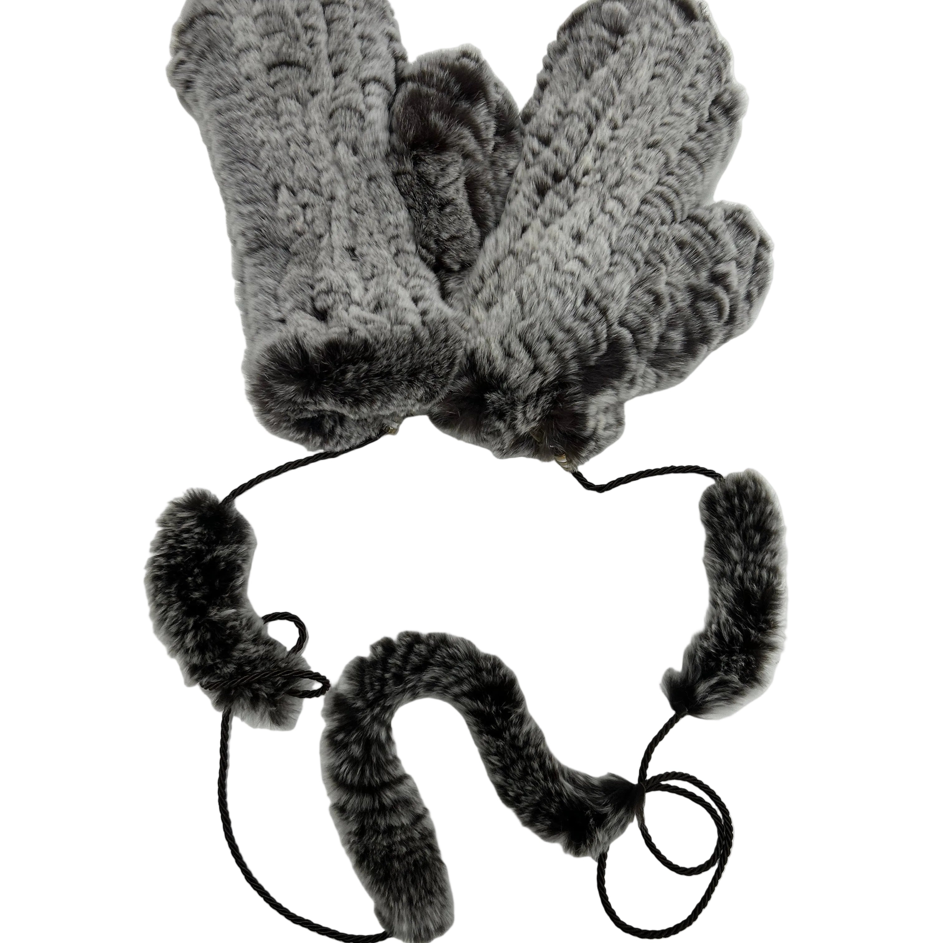 Rex Rabbit Fur Mittens - Fur Mittens - La Fiorentina