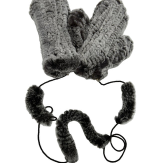 Rex Rabbit Fur Mittens - Fur Mittens - La Fiorentina