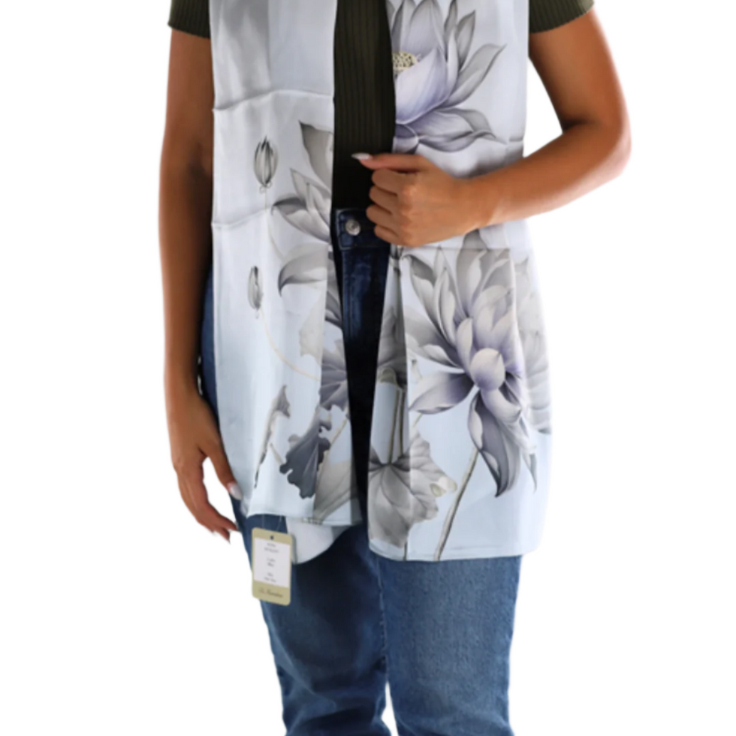 Floral Print Silk Scarf