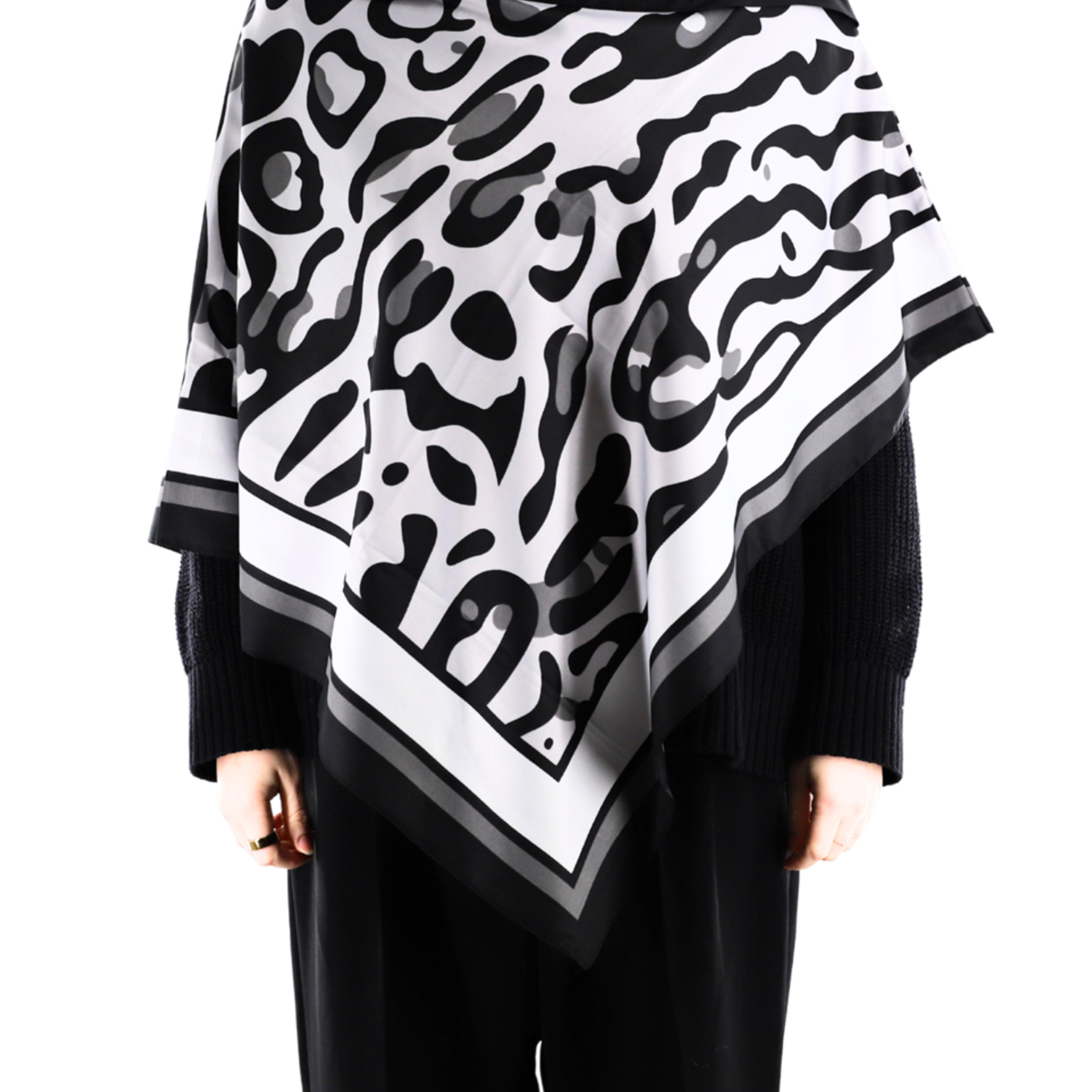 Leopard Print Poncho - Poncho - La Fiorentina