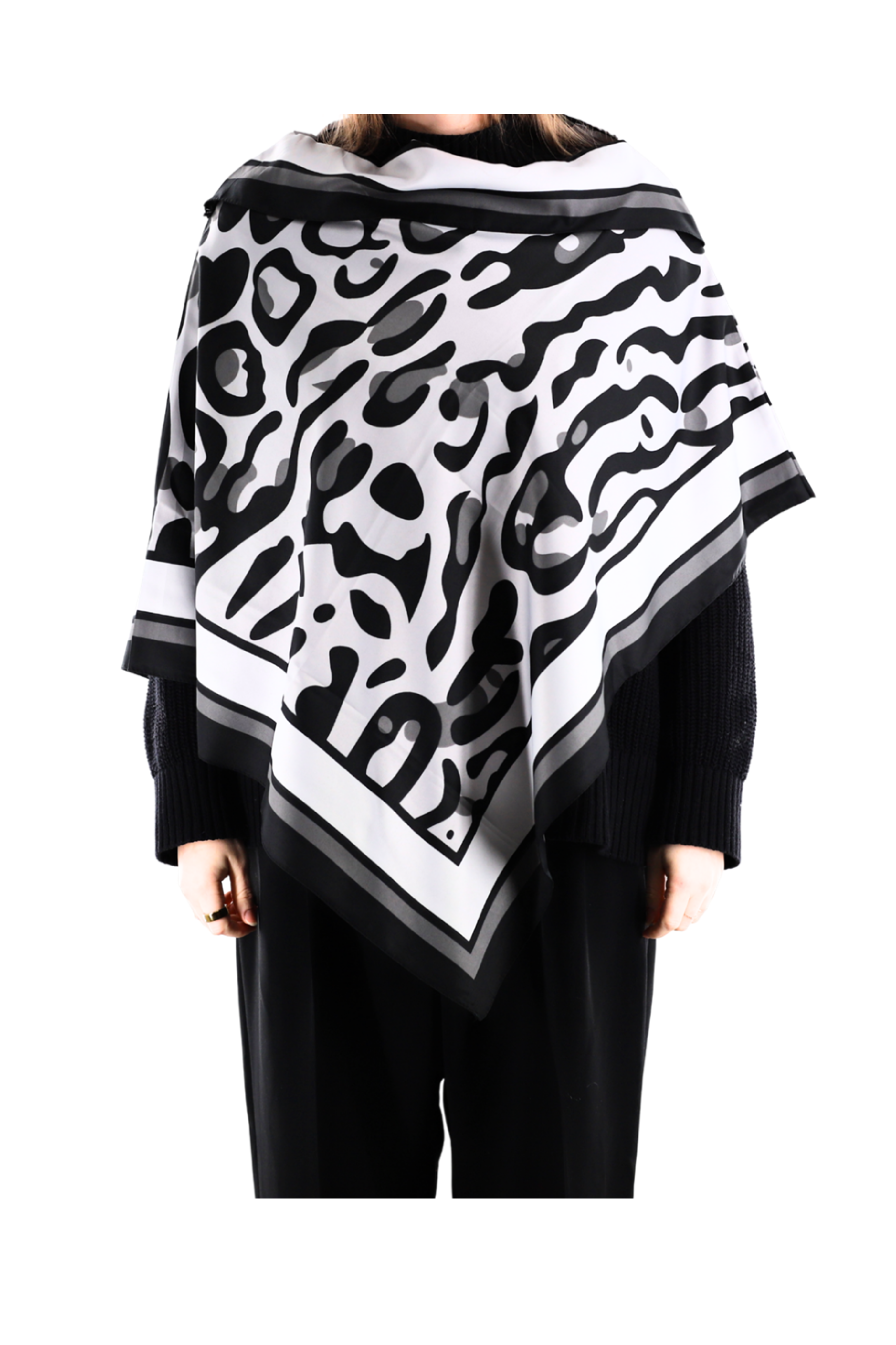 Leopard Print Poncho - Poncho - La Fiorentina