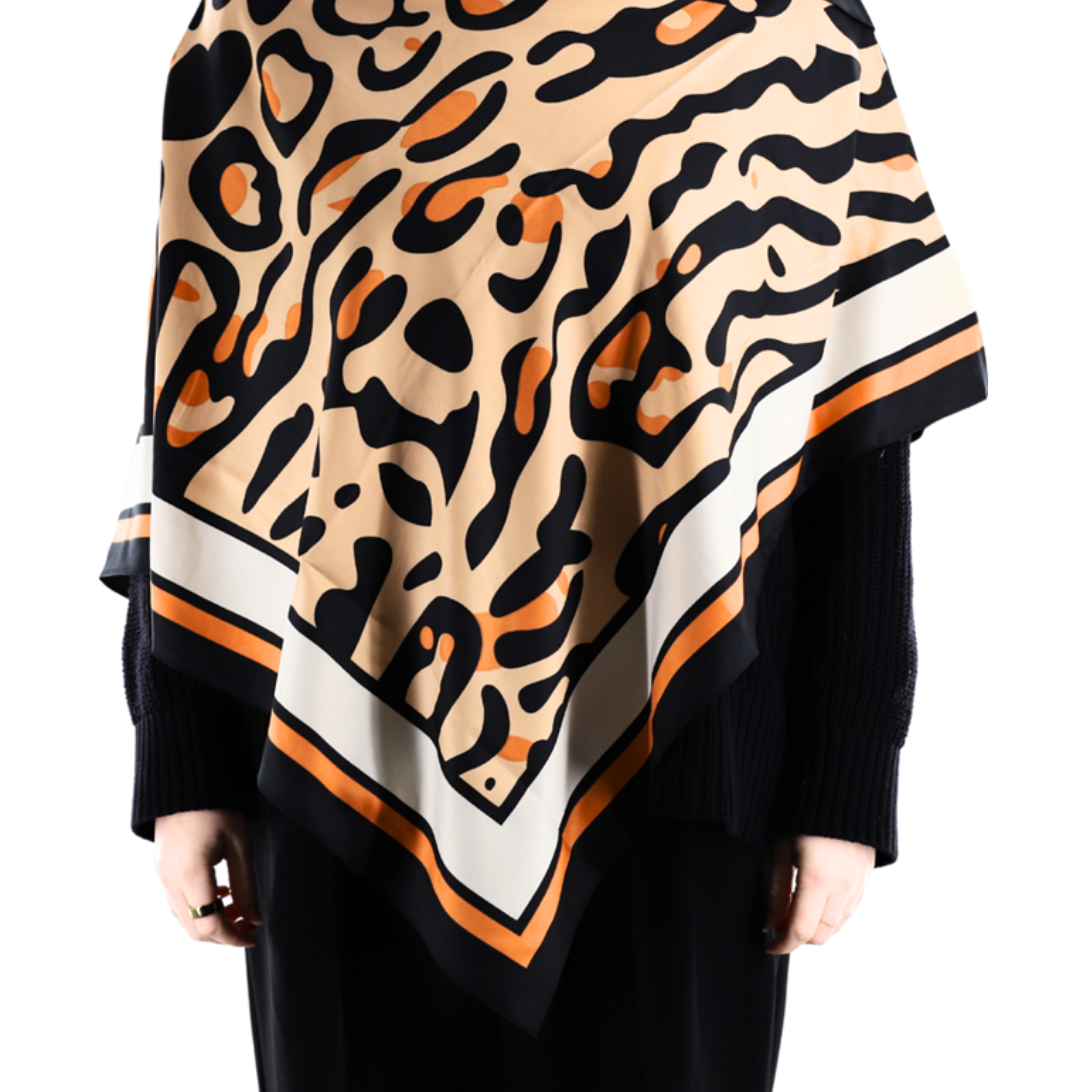 Leopard Print Poncho - Poncho - La Fiorentina