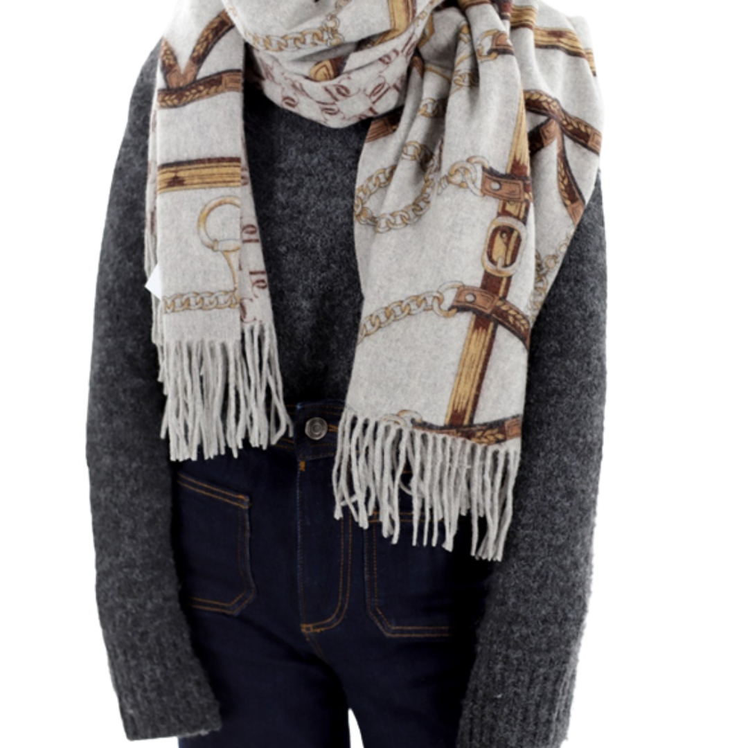 Equestrian Print Wrap