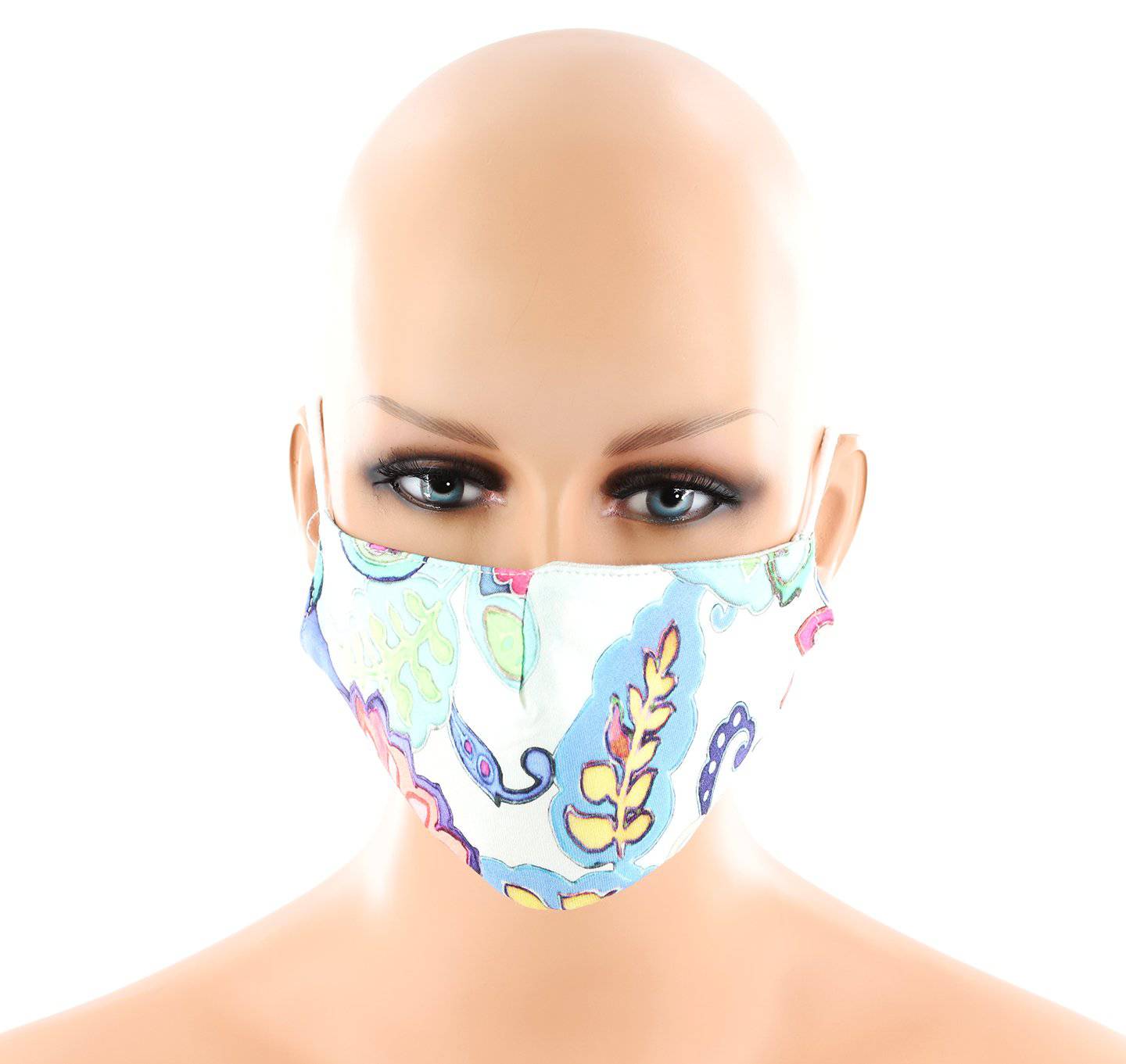 Abstract Multi Colored Print Face Mask MASK#17