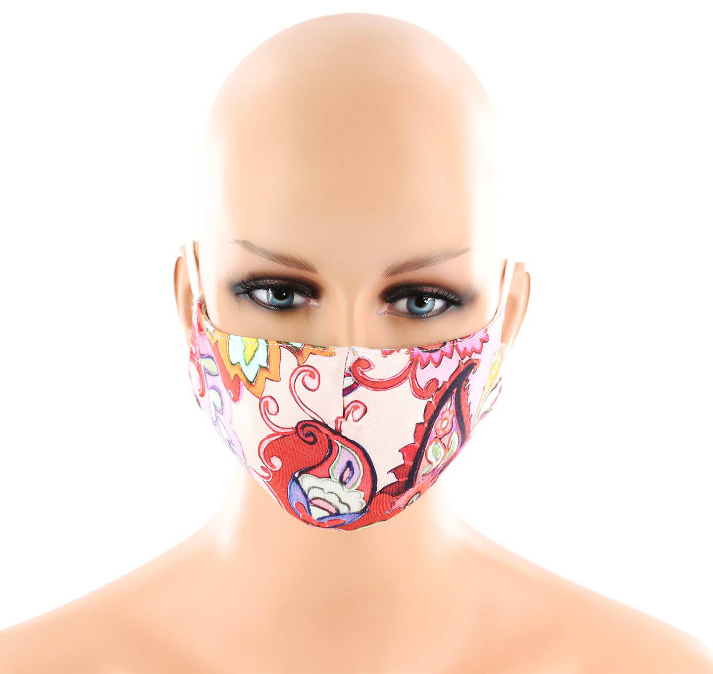 Abstract Multi Colored Print Face Mask MASK#18