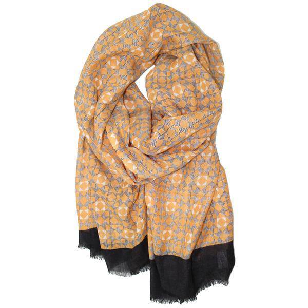 Abstract Print Scarf - Scarf - La Fiorentina,Yellow EF-2740