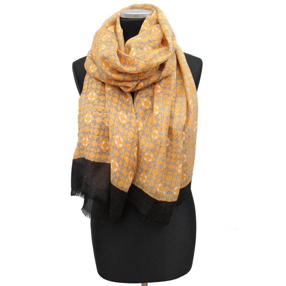Abstract Print Scarf - Neutral - Scarf - La Fiorentina EF-2740