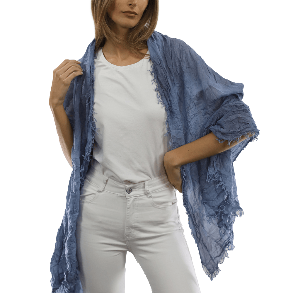 Acid Wash Scarf - Blue - Scarf - La Fiorentina MALTINTO T10