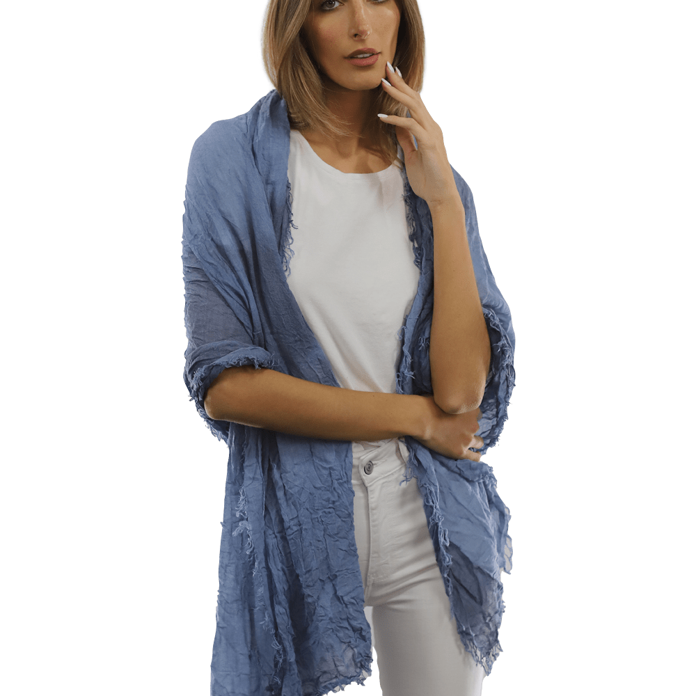 Acid Wash Scarf - Blue - Scarf - La Fiorentina MALTINTO T10