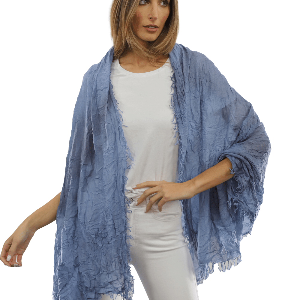 Acid Wash Scarf - Blue - Scarf - La Fiorentina MALTINTO T10