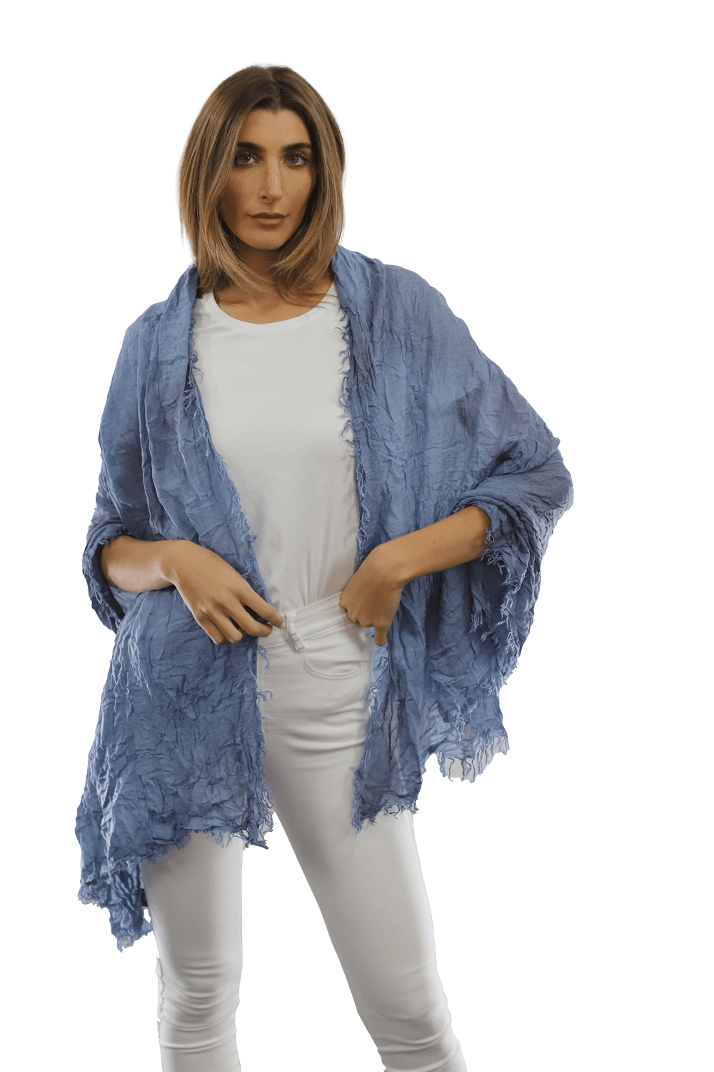 Acid Wash Scarf - Blue - Scarf - La Fiorentina MALTINTO T10