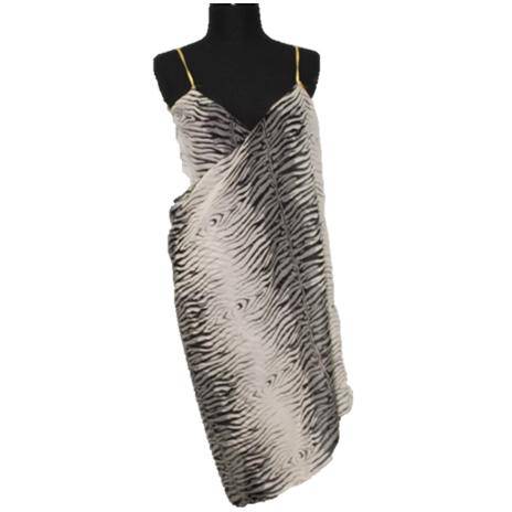 Animal Print Beach Cover Up - Black and White - Beach Cover up - La Fiorentina BC1401-blkwht