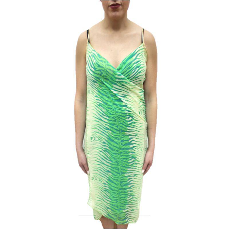 Animal Print Beach Cover Up - Green - Beach Cover up - La Fiorentina BC1401