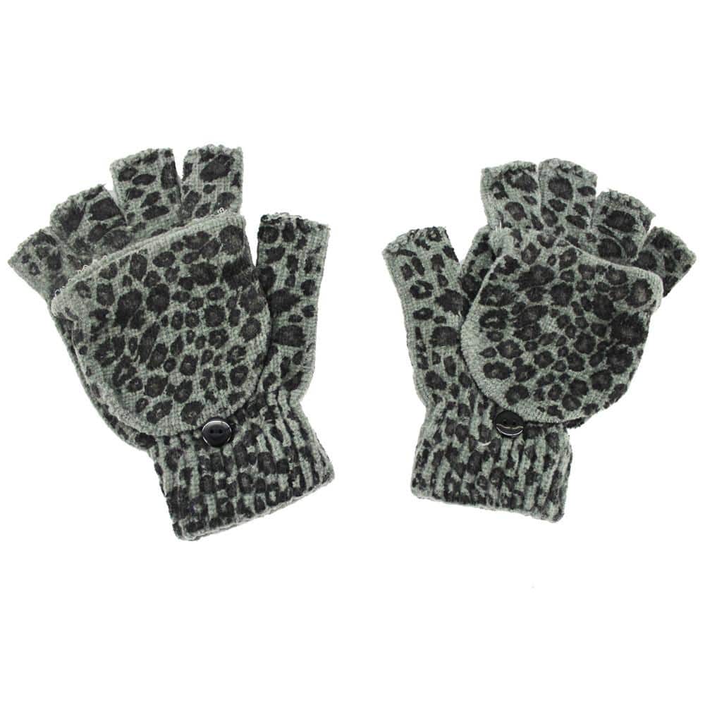 Animal Print Pop Top Glove-Black - Glove - La Fiorentina AN-1