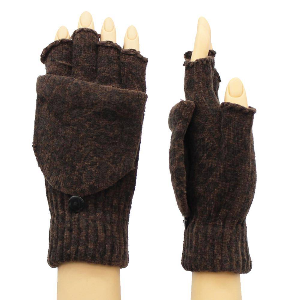 Animal Print Pop Top Glove-Brown - Glove - La Fiorentina AN-1