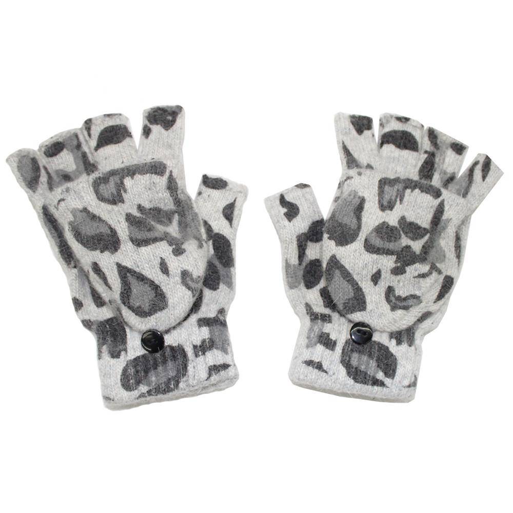 Animal Print Pop Top Glove-Grey - Glove - La Fiorentina AG-18