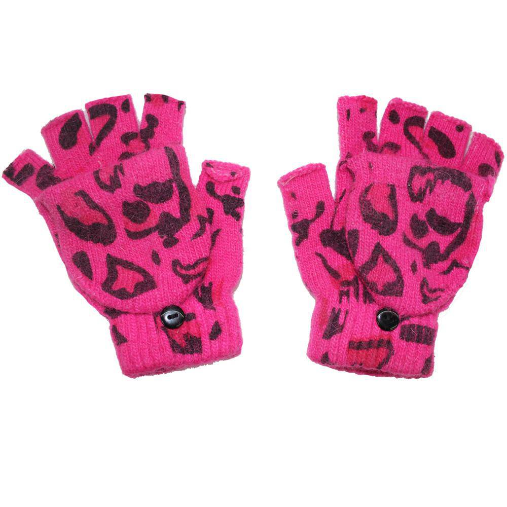 Animal Print Pop Top Glove-Pink - Glove - La Fiorentina AG-18