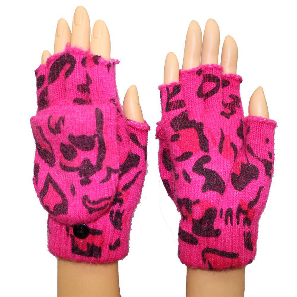 Animal Print Pop Top Glove-Pink - Glove - La Fiorentina AG-18