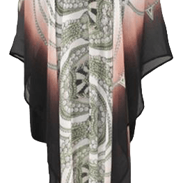 Beach Cover up - Beach Cover up - La Fiorentina, Brown/Grey PS-1332I