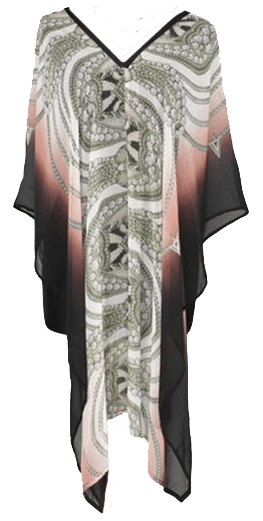 Beach Cover up - Beach Cover up - La Fiorentina, Brown/Grey PS-1332I