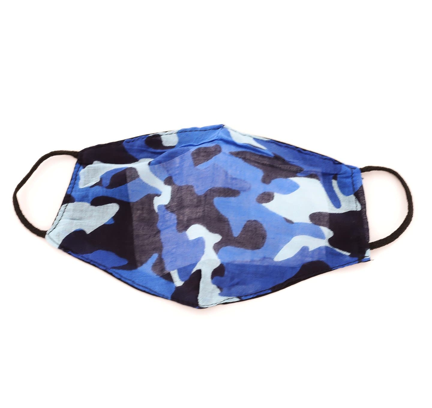 Blue Camo Print Face Mask - face-mask - La Fiorentina MASK#2