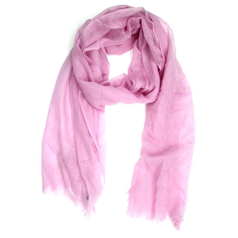 Cashmere Blend Scarf - Light PInk - Scarf - La Fiorentina solid6