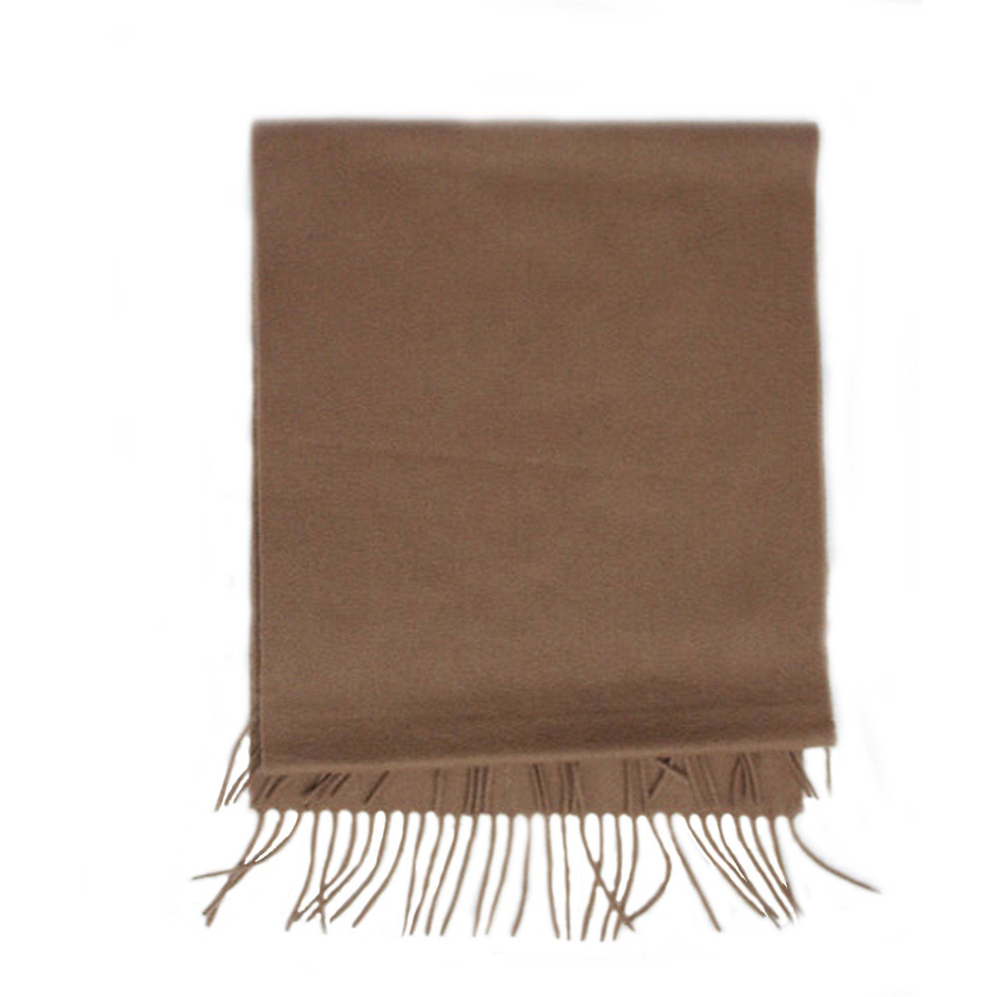 Cashmere Blend Scarf with Fringe-Camel - Scarf - La Fiorentina TQ-1402
