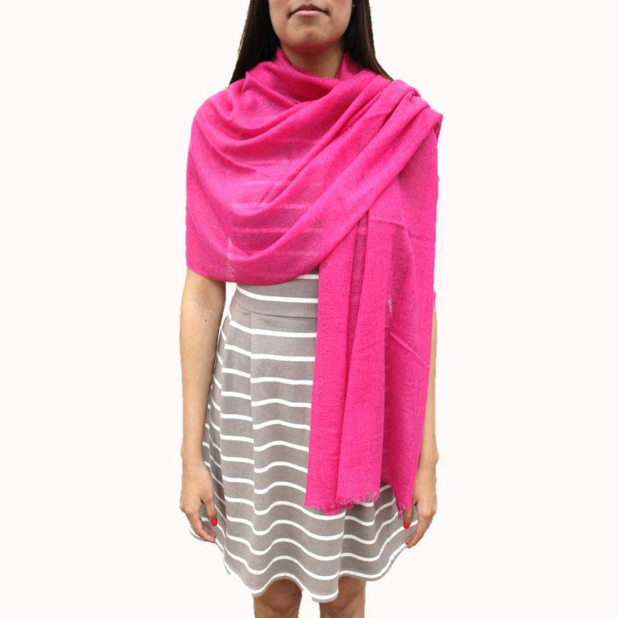Cashmere Wrap - Pink - Scarf - La Fiorentina TQ1403