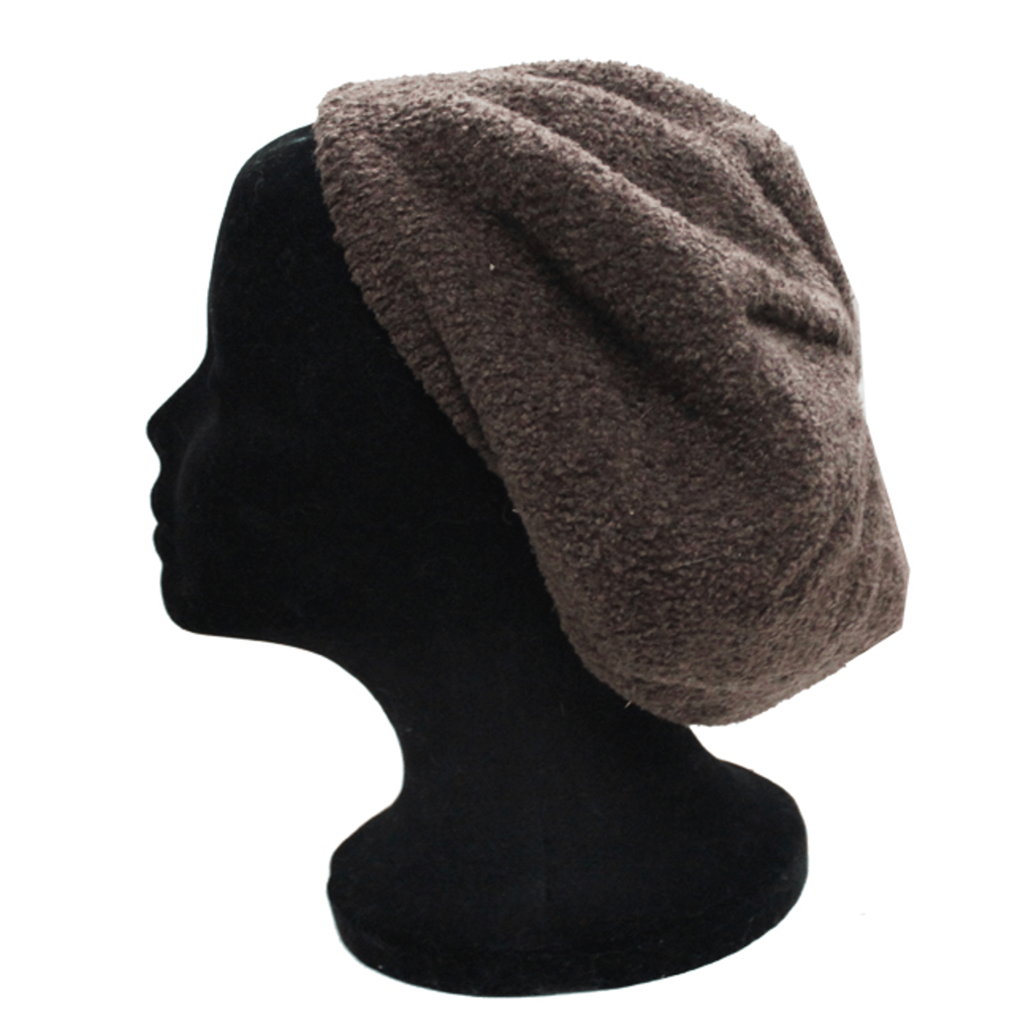 Chenille Knit Beret - Brown - Hat - La Fiorentina SNH-101
