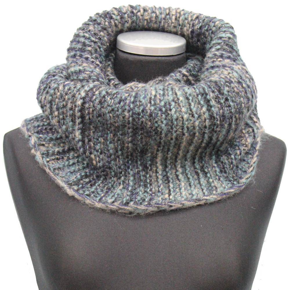 Chunky Knit Infinity Muffler - Blue - Muffler - La Fiorentina '320705