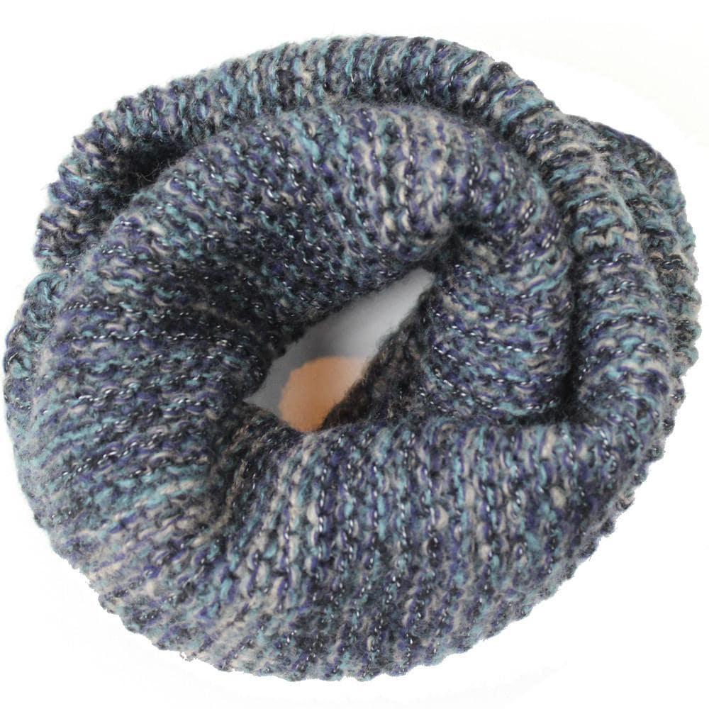 Chunky Knit Infinity Muffler - Blue - Muffler - La Fiorentina '320705