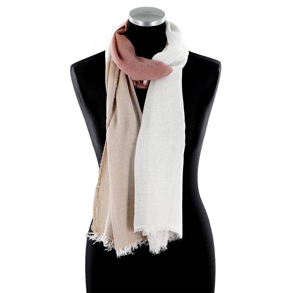 Color Block Scarf with Lurex - Scarf - La Fiorentina ART STOLA OLIMPIA