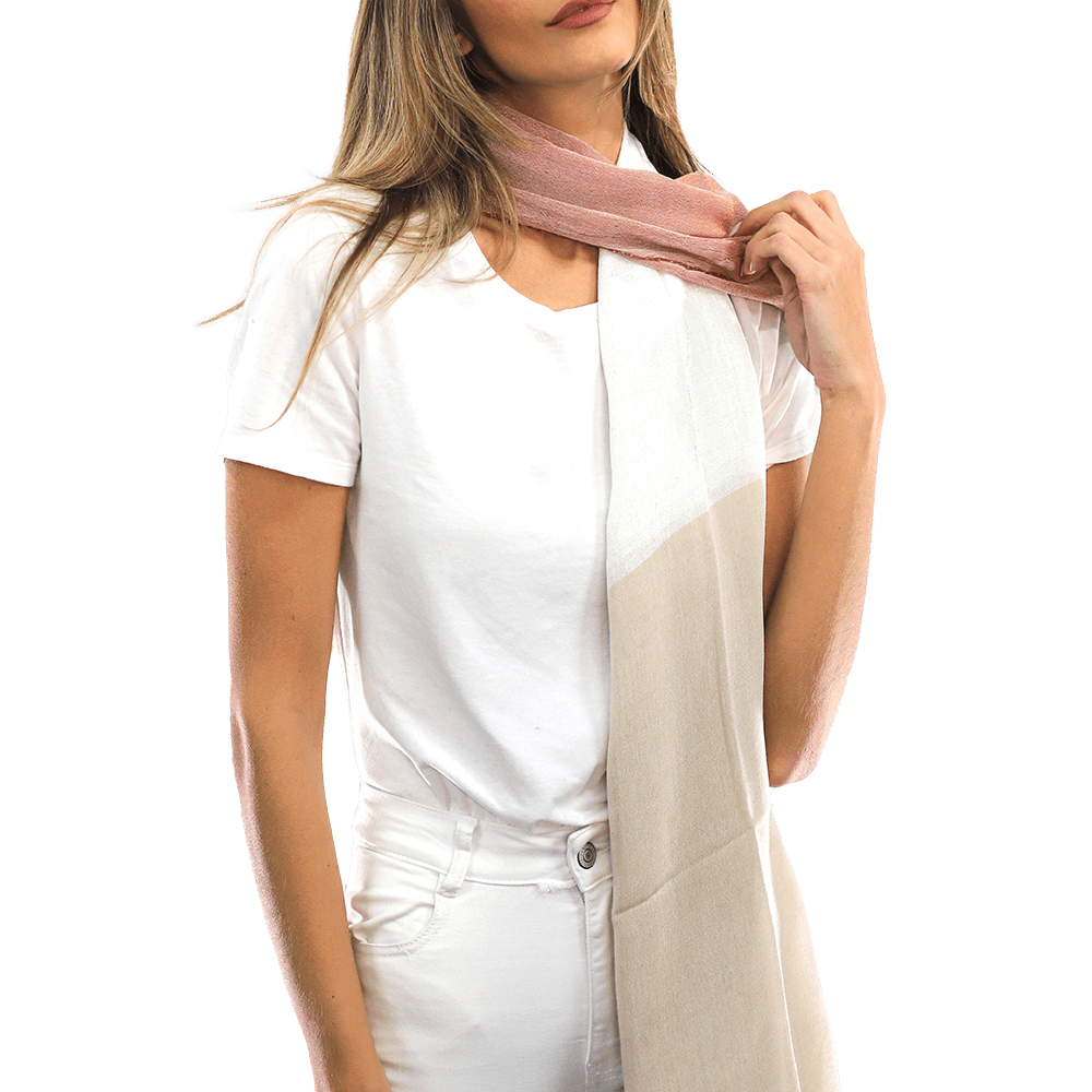 Color Block Scarf with Lurex - Scarf - La Fiorentina ART STOLA OLIMPIA