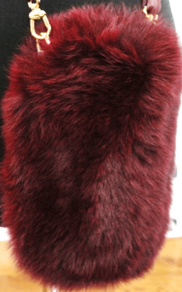 Cross Body Purse w/ Fox Fox and Adjustable Strap -  - La Fiorentina, Burgundy TC-HH12016012
