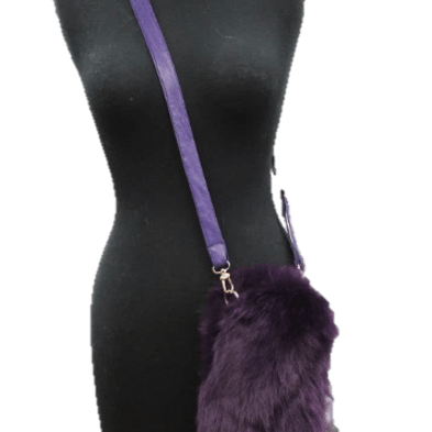 Cross Body Purse w/ Fox Fox and Adjustable Strap -  - La Fiorentina, Purple TC-HH12016011