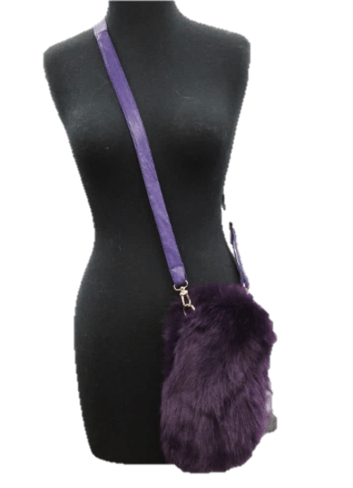 Cross Body Purse w/ Fox Fox and Adjustable Strap -  - La Fiorentina, Purple TC-HH12016011
